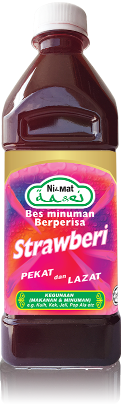 Ni&mat Bes Minuman Berperisa Strawberi 454ml